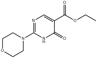 ETHYL 4-HYDROXY-2-MORPHOLINOPYRIMIDINE-5-CARBOXYLATE, 25693-41-8, 结构式