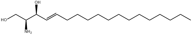 (2S,3S,4E)-2-AMINOOCTADEC-4-ENE-1,3-DIOL;L-THREO-SPHINGOSINE (D18:1), 25695-95-8, 结构式