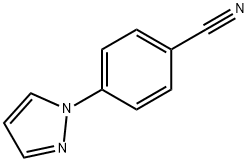 4-(1-ピラゾリル)ベンゾニトリル 化学構造式