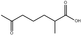 2-甲基-6-氧代-庚酸, 2570-68-5, 结构式