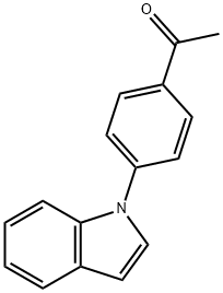 1-(4-INDOL-1-YL-PHENYL)-ETHANONE Structure