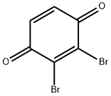 2,3-ジブロモ-1,4-ベンゾキノン 化学構造式