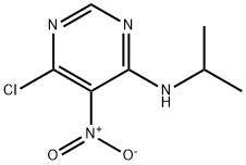 6-氯-N-异丙基-5-硝基嘧啶-4-胺, 25710-25-2, 结构式