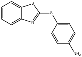 4-(2-ベンゾチアゾリルチオ)ベンゼンアミン 化学構造式