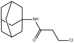 N-(1-アダマンチル)-3-クロロプロピオンアミド 化学構造式