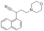 1-NAPHTHALENEACETONITRILE, alpha-(2-MORPHOLINOETHYL)- Structure