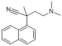 1-NAPHTHALENEACETONITRILE, alpha-(2-(DIMETHYLAMINO)ETHYL)-alpha-METHYL - 结构式