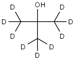 TERT-ブタノール-D9 化学構造式