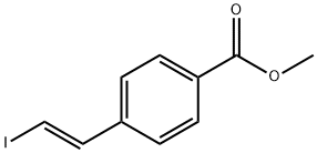 (E)-Methyl4-(2-iodovinyl)benzoate Struktur