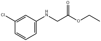 (3-氯-苯基氨基)-乙酸乙酯 结构式