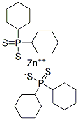 ビス(ジシクロヘキシルホスフィノチオイルチオ)亜鉛 化学構造式