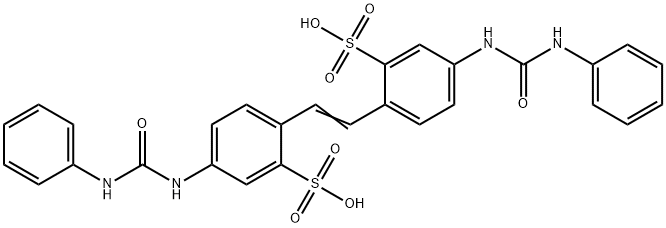 4,4'-bis(3-phenylureido)-2,2'-stilbenedisulphonic acid Structure