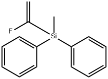 (1-フルオロビニル)メチルジフェニルシラン 化学構造式