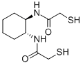 (±)-TRANS-1,2-ビス(2-メルカプトアセトアミド)シクロヘキサン 化学構造式