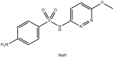 スルファメトキシピリダジンナトリウム 化学構造式