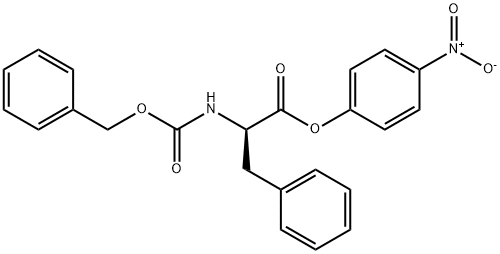 N-(ベンジルオキシカルボニル)-D-フェニルアラニン4-ニトロフェニル 化学構造式