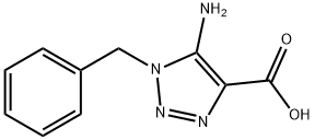5-アミノ-1-ベンジル-1H-1,2,3-トリアゾール-4-カルボン酸 化学構造式