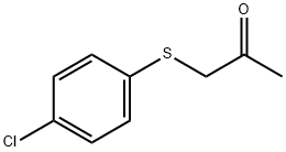 (4-CHLOROPHENYLTHIO)ACETONE Structure