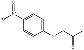 1-[(p-ニトロフェニル)チオ]-2-プロパノン 化学構造式