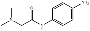 N-(4-氨基苯基)-2-(二甲基氨基)乙酰胺, 25786-09-8, 结构式