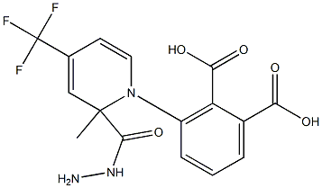 1,2-BENZENEDICARBOXYLIC ACID, MONO[2-METHYL-2-[4-(TRIFLUOROMETHYL)-2-PYRIDINYL]HYDRAZIDE] Structure