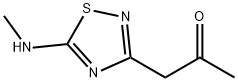 1-[5-甲胺-1,2,4-噻二唑-3-基]丙酮, 257862-97-8, 结构式