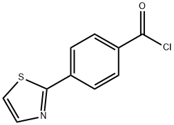 4-(1,3-チアゾール-2-イル)ベンゾイルクロリド 化学構造式