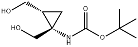 Carbamic acid, [(1S,2R)-1,2-bis(hydroxymethyl)cyclopropyl]-, 1,1-dimethylethyl Struktur