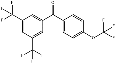 [3,5-DI(TRIFLUOROMETHYL)PHENYL][4-(TRIFLUOROMETHOXY)PHENYL]METHANONE Structure