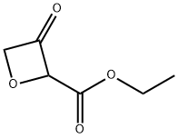 2-Oxetanecarboxylicacid,3-oxo-,ethylester(9CI) 化学構造式