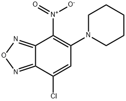 7-CHLORO-4-NITRO-5-PIPERIDINO-2,1,3-BENZOXADIAZOLE Struktur