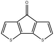 4H-シクロペンタ[1,2-b:5,4-b']ジチオフェン-4-オン 化学構造式