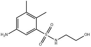 5-アミノ-N-(2-ヒドロキシエチル)-2,3-ジメチルベンゼンスルホンアミド 化学構造式