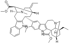 13-メトキシ-12-[17-メトキシ-17-オキソボバサン-3α-イル]イボガミン-18-カルボン酸メチル 化学構造式