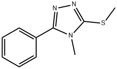 4-METHYL-3-(METHYLTHIO)-5-PHENYL-4H-1,2,4-TRIAZOLE Struktur