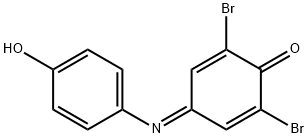 2,6-dibromo-N-4-hydroxyphenyl-p-benzoquinone monoimine  Struktur