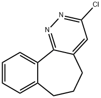 3-クロロ-6,7-ジヒドロ-5H-ベンゾ[6,7]シクロヘプタ[1,2-C]ピリダジン 化学構造式