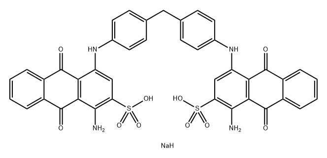 4,4'-[メチレンビス(4,1-フェニレン)ビスイミノ]ビス(1-アミノ-9,10-ジヒドロ-9,10-ジオキソ-2-アントラセンスルホン酸ナトリウム)