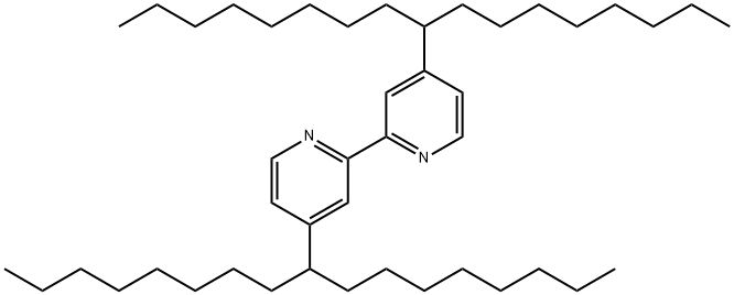4,4'-二(1-辛基壬基)-2,2'-联吡啶 结构式