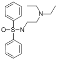 N-[2-(ジエチルアミノ)エチル]-S,S-ジフェニルスルホキシミド 化学構造式