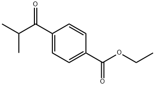 Benzoic acid, 4-(2-methyl-1-oxopropyl)-, ethyl ester (9CI) Struktur