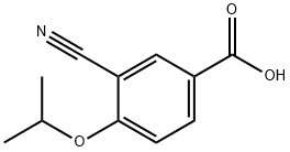 3-氰基-4-异丙氧基苯甲酸, 258273-31-3, 结构式
