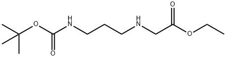 N-[3-(BOC-AMINO)PROPYL]GLYCINE ETHYL ESTER Structure