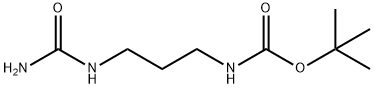 Carbamic acid, [3-[(aminocarbonyl)amino]propyl]-, 1,1-dimethylethyl ester (9CI) Struktur