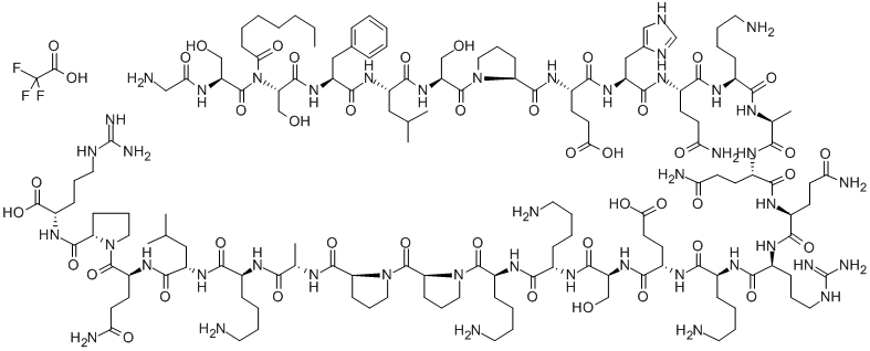 GHRELIN (RAT) Structure