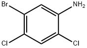 BENZENAMINE, 5-BROMO-2,4-DICHLORO- Structure