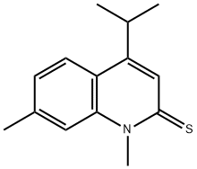 2(1H)-Quinolinethione,  1,7-dimethyl-4-(1-methylethyl)-,2584-39-6,结构式