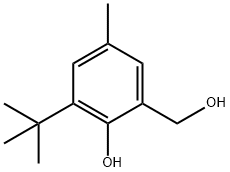 3-(1,1-ジメチルエチル)-2-ヒドロキシ-5-メチルベンゼンメタノール 化学構造式