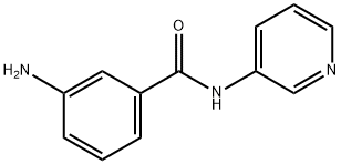 3-アミノ-N-3-ピリジニルベンズアミド 化学構造式