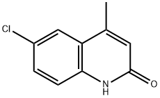 6-クロロ-2-ヒドロキシ-4-メチルキノリン 化学構造式